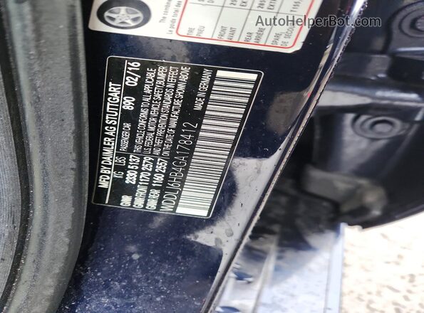 WDDLJ6HB4GA178412 2016 MERCEDES-BENZ CLS-CLASS Blue 