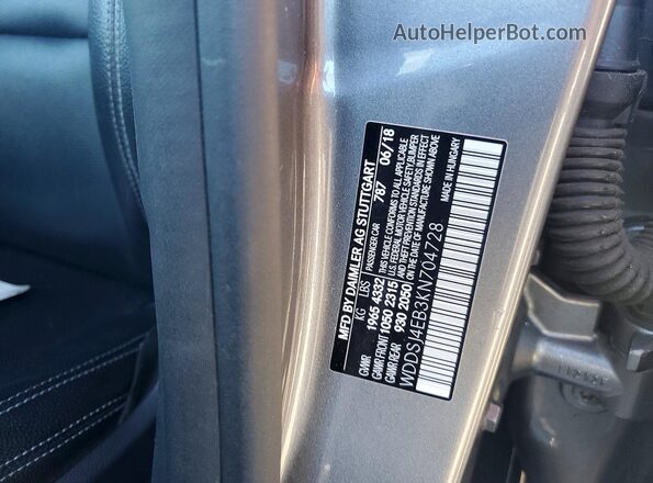 WDDSJ4EB3KN704728 2019 MERCEDES-BENZ CLA-CLASS Charcoal Engine compartment view