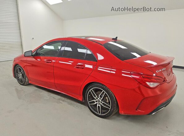 WDDSJ4EB4JN609643 2018 MERCEDES-BENZ CLA-CLASS Red Rear left