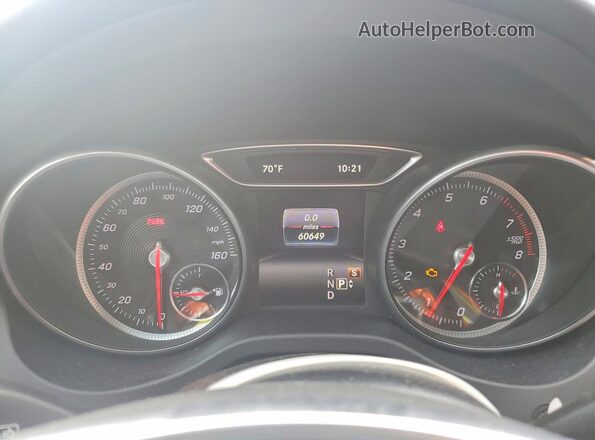 WDDSJ4EB5HN495243 2017 MERCEDES-BENZ CLA-CLASS Black Instrument cluster view