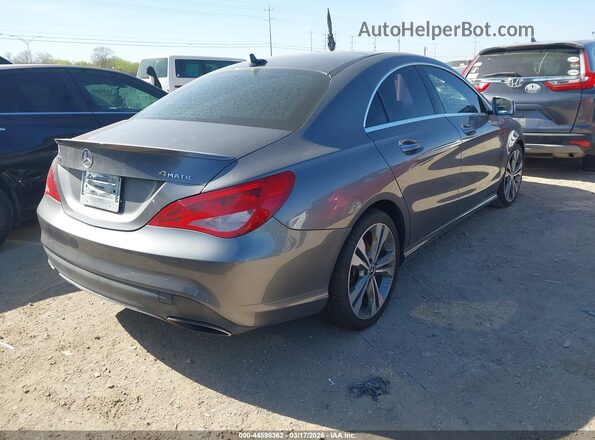WDDSJ4GB7JN693244 2018 MERCEDES-BENZ CLA 250 Gray Trasero derecho