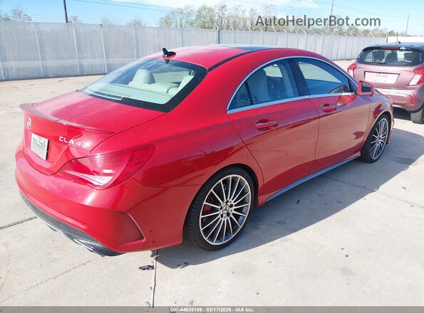 WDDSJ5CB0GN355284 2016 MERCEDES-BENZ AMG CLA 45 Красный Задняя правая четверть