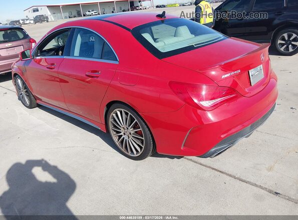 WDDSJ5CB0GN355284 2016 MERCEDES-BENZ AMG CLA 45 Красный Задняя левая четверть