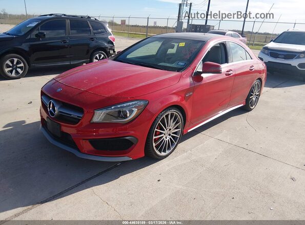 WDDSJ5CB0GN355284 2016 MERCEDES-BENZ AMG CLA 45 Красный Передняя левая четверть