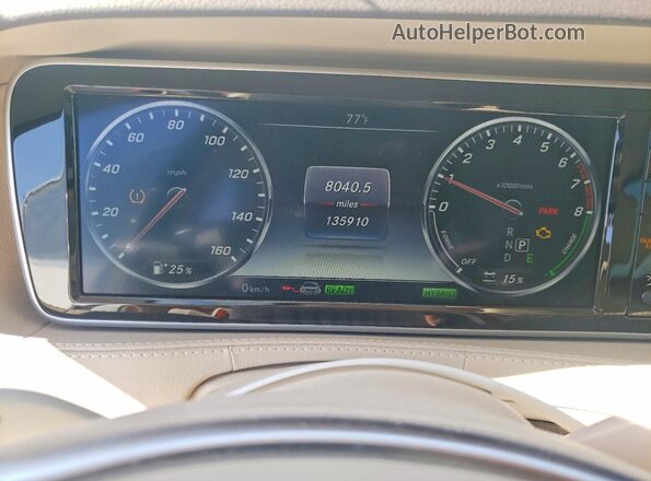 WDDUG6DB5HA296527 2017 MERCEDES-BENZ S Белый Вид щитка приборов