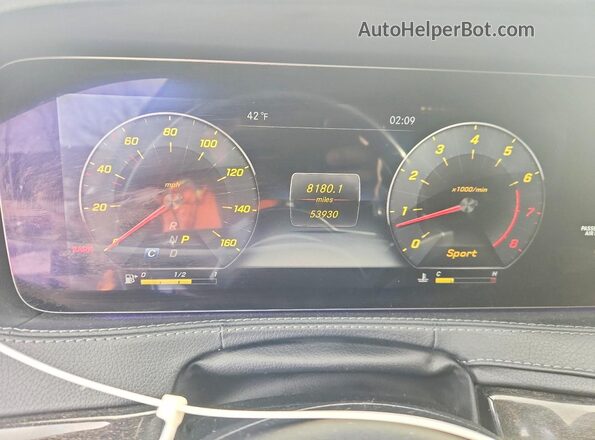 WDDUG6EB0KA423500 2019 MERCEDES-BENZ S Black Widok zestawu wskaźników