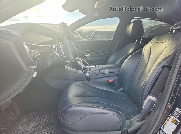 WDDUG6EB0KA423500 2019 MERCEDES-BENZ S Black Widok wnętrza z przodu