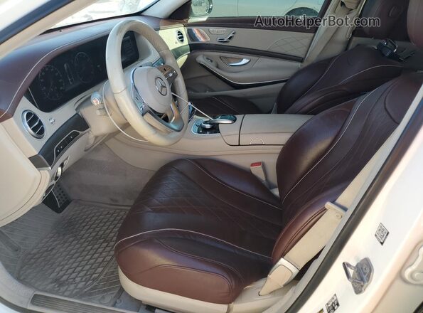WDDUG6EB2JA388523 2018 MERCEDES-BENZ S White წინა სალონის ხედი