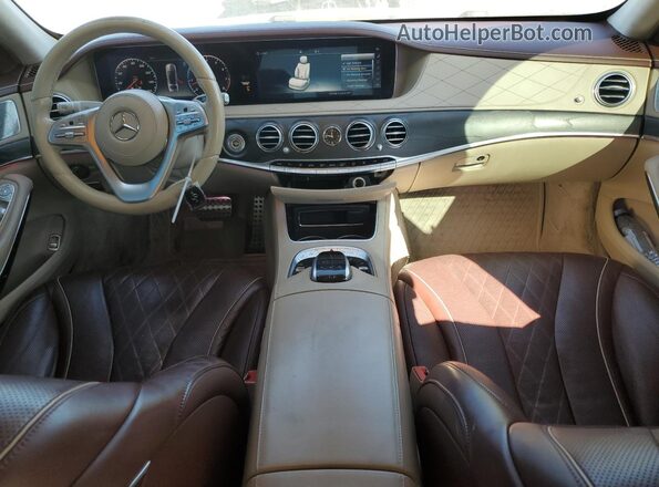WDDUG6EB2JA388523 2018 MERCEDES-BENZ S White წინა პანელის ხედი