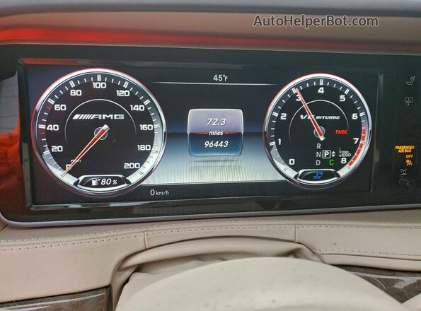WDDUG7JB5HA334848 2017 MERCEDES-BENZ S White Սարքավորումների վահանակի տեսք