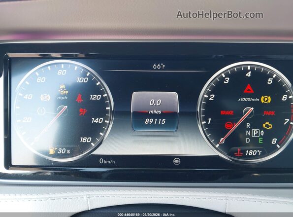 WDDUG8CB0GA211430 2016 MERCEDES-BENZ S-CLASS Белый Вид задних сидений