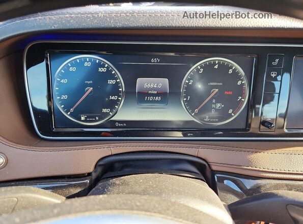 WDDUG8CB6GA253410 2016 MERCEDES-BENZ S Black Вид щитка приладів