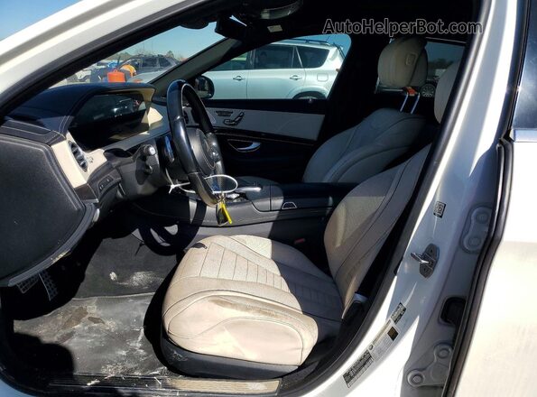 WDDUG8DB5JA414691 2018 MERCEDES-BENZ S White წინა სალონის ხედი