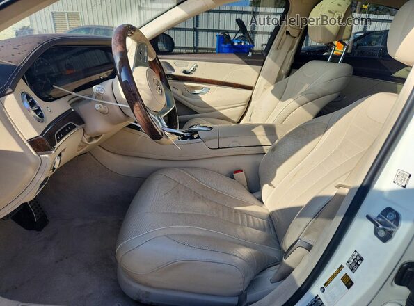 WDDUG8DB5KA468932 2019 MERCEDES-BENZ S White Widok wnętrza z przodu