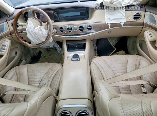 WDDUG8FB1GA204420 2016 MERCEDES-BENZ S Черный Вид панели приборов