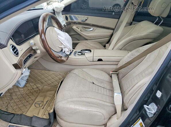 WDDUG8FB1GA204420 2016 MERCEDES-BENZ S Черный Вид салона спереди
