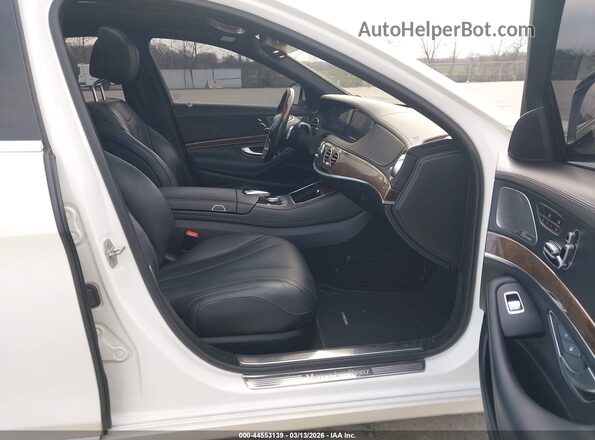 WDDUG8FB5GA209779 2016 MERCEDES-BENZ S-CLASS White Вид салону спереду