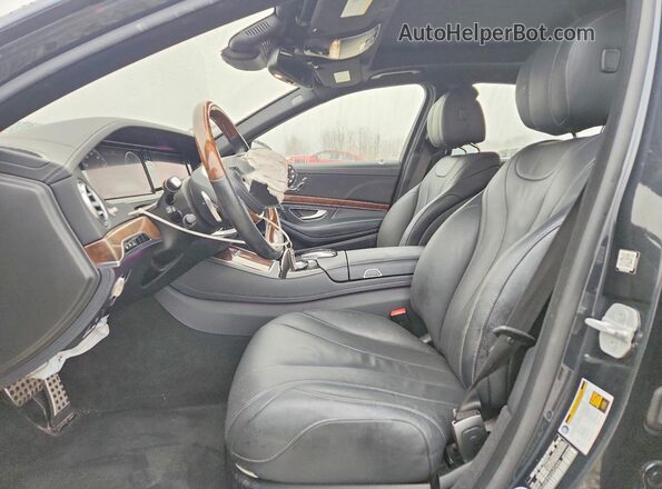 WDDUG8FB6GA203456 2016 MERCEDES-BENZ S Gray Front interior view