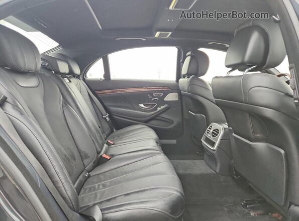 WDDUG8FB6GA203456 2016 MERCEDES-BENZ S Gray Rear seats view
