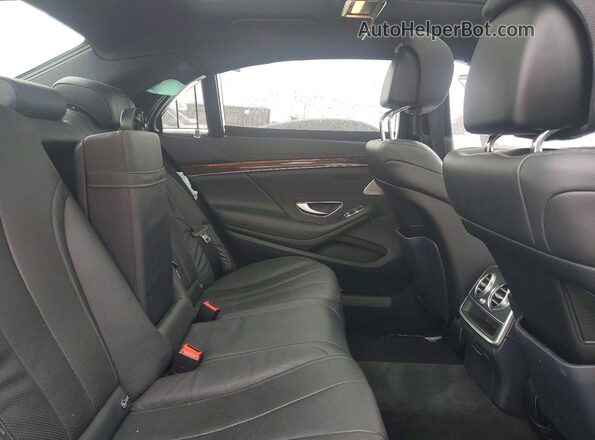 WDDUG8FB6GA229412 2016 MERCEDES-BENZ S Silver უკანა სავარძლების ხედი