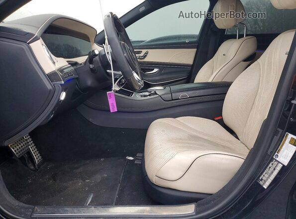 WDDUG8JB4KA447140 2019 MERCEDES-BENZ S Black წინა სალონის ხედი