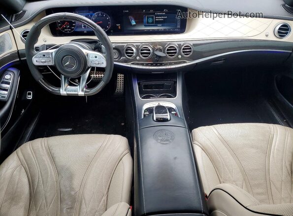 WDDUG8JB4KA447140 2019 MERCEDES-BENZ S Black წინა პანელის ხედი