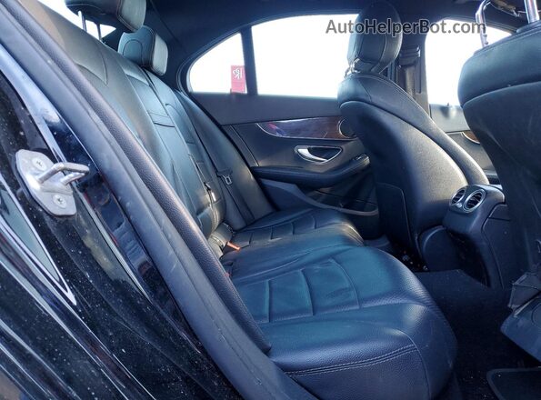 WDDWF4JB3JR376923 2018 MERCEDES-BENZ C Black Rear seats view