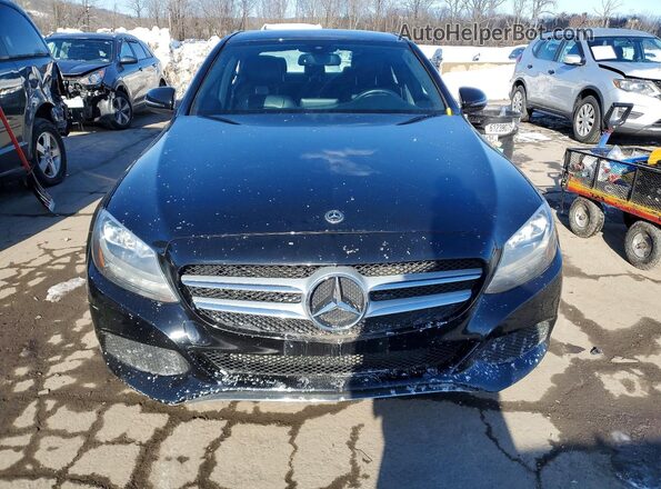 WDDWF4JB3JR376923 2018 MERCEDES-BENZ C Black Front view