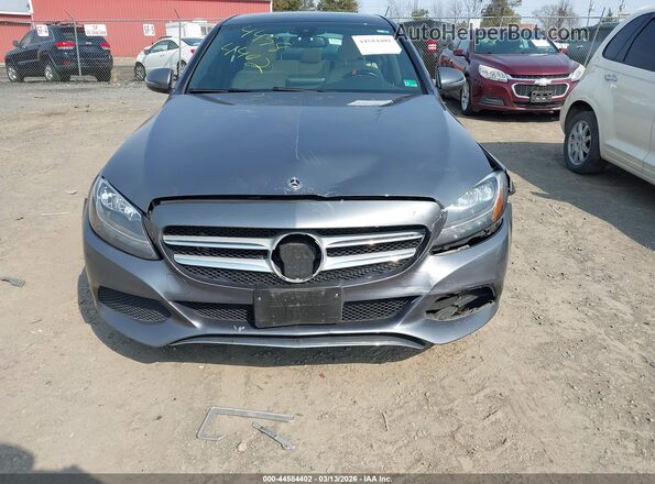 WDDWF4KBXJR389019 2018 MERCEDES-BENZ C-CLASS Gray Դիմացի տեսք