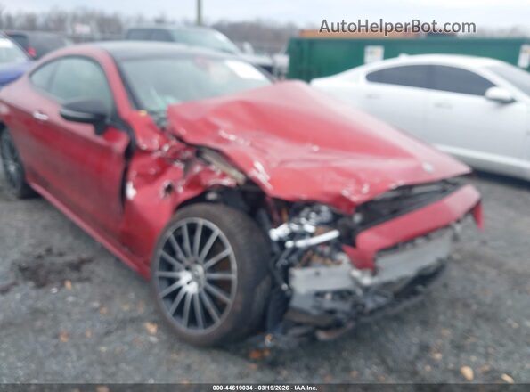 WDDWJ4KB4JF670782 2018 MERCEDES-BENZ C-CLASS Red 