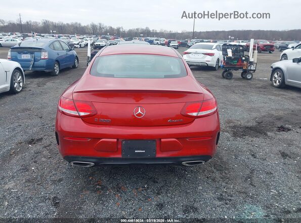 WDDWJ4KB4JF670782 2018 MERCEDES-BENZ C-CLASS Red 