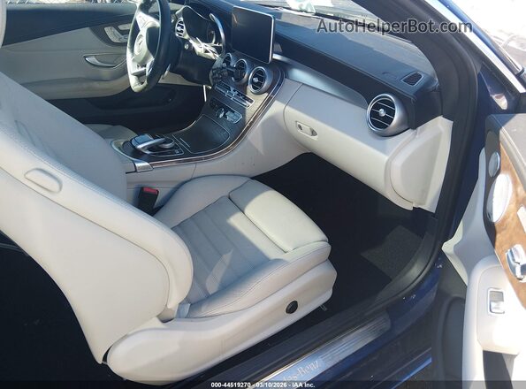 WDDWJ4KB7HF449624 2017 MERCEDES-BENZ C-CLASS Blue Вид салону спереду