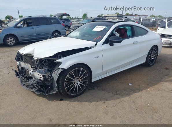 WDDWJ6EB3HF536699 2017 MERCEDES-BENZ AMG C 43 White Передня ліва чверть
