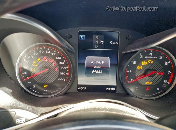 WDDWJ8HB7JF660729 2018 MERCEDES-BENZ C Black ხელსაწყოთა პანელის ხედი