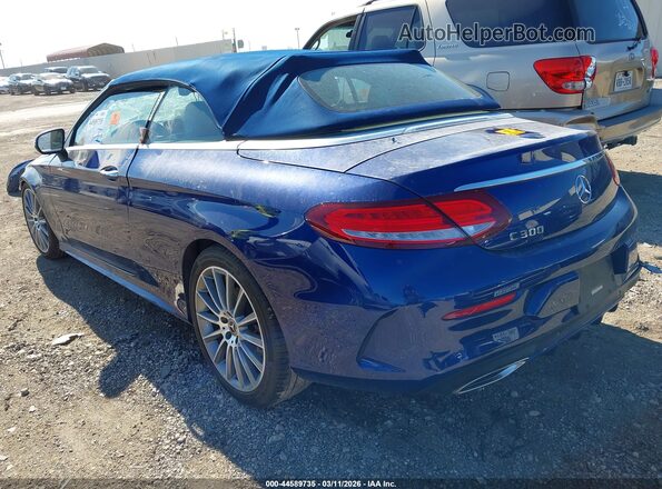 WDDWK4JB6JF734075 2018 MERCEDES-BENZ C-CLASS Blue Հետևի ձախ