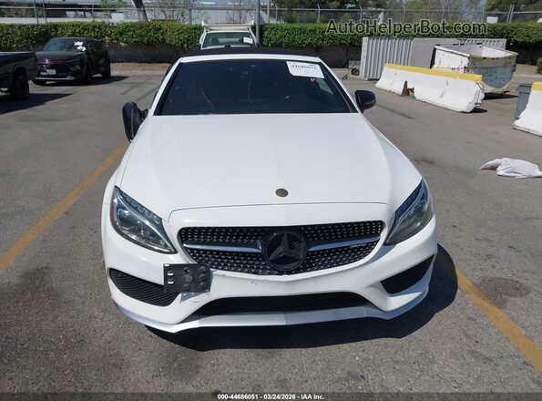 WDDWK6EBXJF633790 2018 MERCEDES-BENZ AMG C 43 White Սարքավորումների վահանակի տեսք