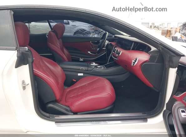 WDDXJ8FB2GA017749 2016 MERCEDES-BENZ S-CLASS White Front interior view