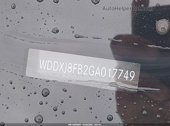 WDDXJ8FB2GA017749 2016 MERCEDES-BENZ S-CLASS White 