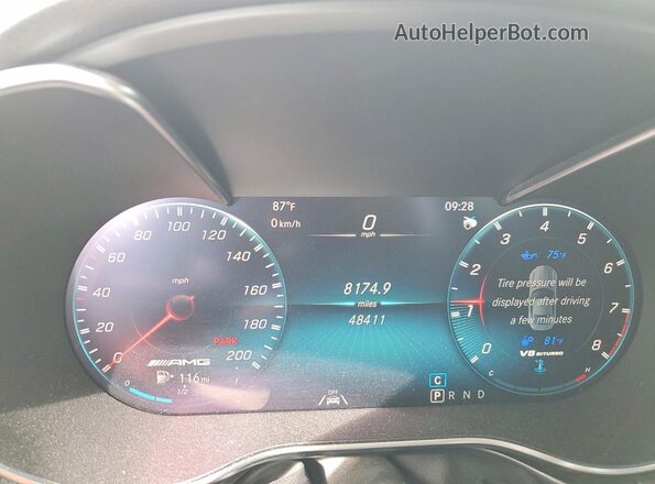 WDDYJ7HA7LA025973 2020 MERCEDES-BENZ AMG Gray ხელსაწყოთა პანელის ხედი