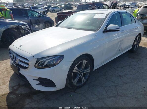 WDDZF4JB0KA529528 2019 MERCEDES-BENZ E-CLASS White Передня ліва чверть