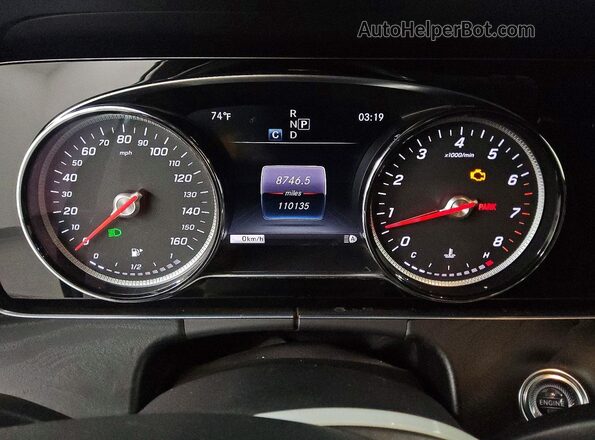 WDDZF4JB3JA296694 2018 MERCEDES-BENZ E Белый Вид щитка приборов