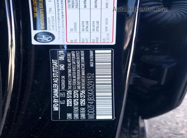 WDDZF4JB3KA529152 2019 MERCEDES-BENZ E Black 