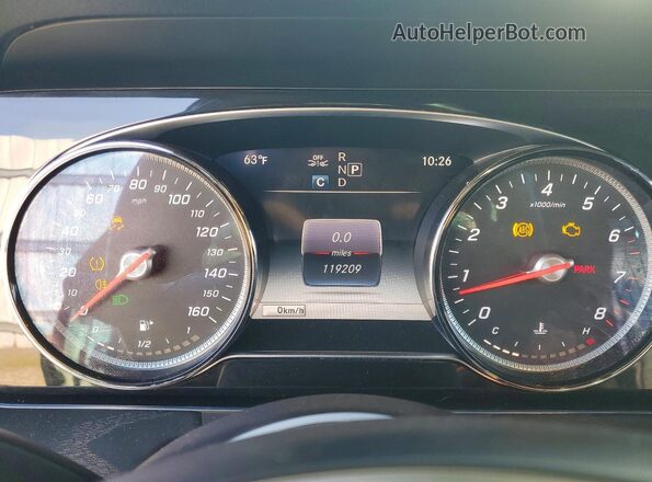 WDDZF4JB4JA447011 2018 MERCEDES-BENZ E White Instrument cluster view
