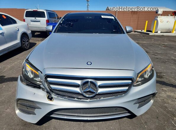 WDDZF4JB6HA038230 2017 MERCEDES-BENZ E Silver Widok z przodu