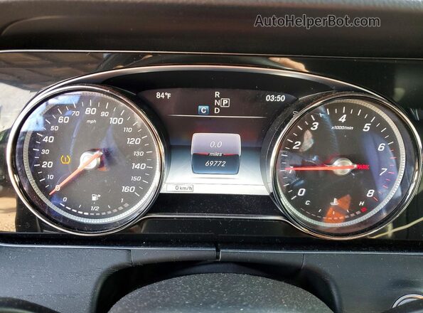 WDDZF4JB9HA157762 2017 MERCEDES-BENZ E Black ხელსაწყოთა პანელის ხედი