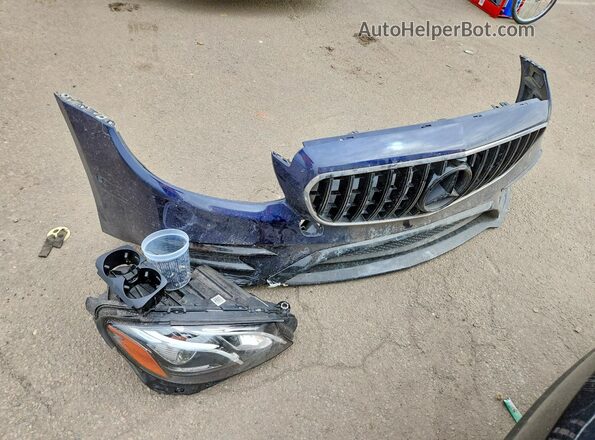 WDDZF4KB0HA091522 2017 MERCEDES-BENZ E Blue Vista del compartimento del motor