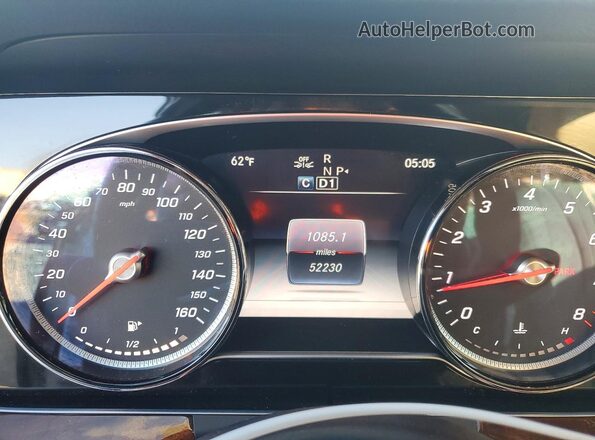 WDDZF4KB0KA576296 2019 MERCEDES-BENZ E White Instrument cluster view