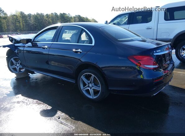 WDDZF4KB1HA063423 2017 MERCEDES-BENZ E-CLASS Dark Blue Rear left