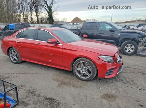WDDZF4KB3HA063102 2017 MERCEDES-BENZ E Красный Передняя правая четверть