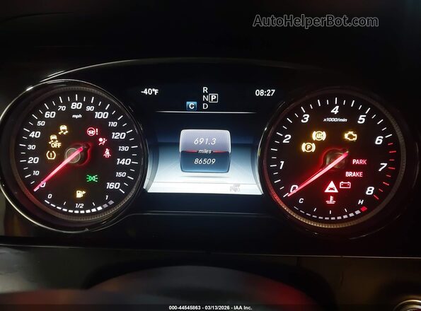WDDZF4KB6HA157085 2017 MERCEDES-BENZ E-CLASS Черный Вид задних сидений